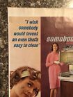 1963 Hotpoint Hallmark Electric Range Vtg 1960s 60s Print Ad Easy To Clean Ge
