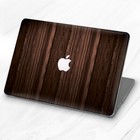Vintage Dark Brown Wood Hard Case Cover For Macbook Air 11 13 Pro 13 14 15 16
