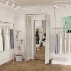 Naiture U Shaped Fitting Room Clothing Store Curtain Rod In Mall office boutique