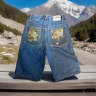 Fubu Y2k The Collection Blue Jean Shorts Size 16 Vintage Baggy 10    Drip