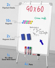 Easel Whiteboard With Stand  36 X 24   Magnetic Dry Erase White Board Tripod Hei