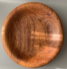 Vintage Hand Turned Wooden Bowl Plate Made In Germany 11x2   