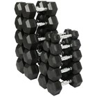 5lbs-50lbs Rubber Dumbbells - New  550 Lb Dumbbells Set