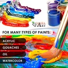 Paint Brush Set For Acrylic Watercolor Oil Gouache Art Brushes   Black Handle  