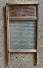 2 Vtg Washboards National Atlantic510 Glass 23 5    X 12 5    Dubl Handi Metal 17 5