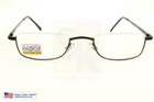 1 25 To  3 00 Semi-rimless Metal 1 2 Half Frame Reading Glasses Spring Hinge