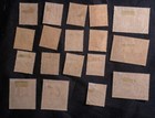 1945-1946 Overprinted Mily Admn Burma Stamps