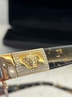 Versace Mod 1175-b 1002 53-17 135 Ladies Medusas Half Rims Eyeglasses  new 