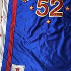 Vintage Harlem Globetrotters Jersey Men   s Medium Blue Red Big Easy 52 Signed