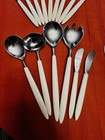   yo Norway  Mcm Stainless Steel White Handle Flatware Set 51pcs  Service For 8 