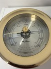 Seth Thomas Charleston Brass Barometer Nautical Weather Gauge Vintage Model 1056