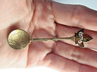 Vintage Sterling Silver Niagara Falls Canada Enamel Souvenir Salt Spoon