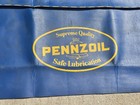 Vintage Pennzoil Fender Cover Protector Apron Sign 1960 s 1970 s Oil Advertising