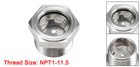 Oil Liquid Level Gauge Sight Glass 1 Npt Male Threaded Air Compressor Fittings