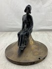 Antique C 1900 Art Nouveau French Bronzed Female Neoclassical Statue Figurine