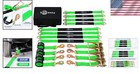 Car Tie Down Straps - 8-piece Set For Vehicle Transport With High Break Strength