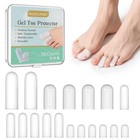 18 Pack Silicone Toe Protectors - Gel Anti-friction Caps   Sleeves  Soft Cushion