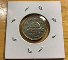 1948 Canada 5 Cents Nickel Coin George Vi Beaver Key Date Low Mintage