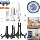 6pcs Acrylic Easel Stand Plate Rack For Photos Artwork Home Decor 3 4 5inch