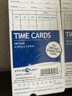  2 Packs  Pyramid Technologies 380010 Time Cards For 3800 Time Clock  100 pack