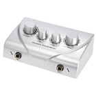 Karaoke Sound Mixer Dual Mic Inputs With Cable N-1 Silver Color Qgmx