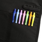 Black Server Apron With Buckle Clip Waitress Apron Waiter Apron Waist Apron W   