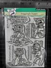 New Penny Black Rubber Stamp Set Dogs Waggingly Happy   Free Usa Ship