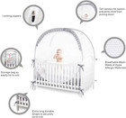 Safety Crib Tents To Keep Toddler In  Pop Up Baby Mosquito Net Cover Bed Canopy 