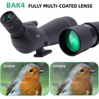 25-75x80 Zoom Spotting Scope     Monocular With Tripod   Phone Mount For Camping