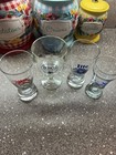 Vintage Miller High Life Lite Pilsner Busch Beer Glasses Barware