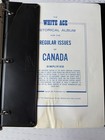 Vintage Canada Stamp Album White Ace 1963 134 Stamps 45 Pages Binder Collection
