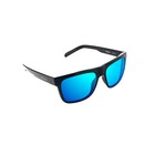 Bajio Hopedale Black Gloss   Blue Mirror Glass Sunglasses