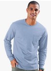 Hanes Long Sleeve Pocket Tee Shirts