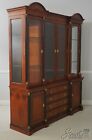 64484ec  Century French Empire Beveled Glass Breakfront China Cabinet