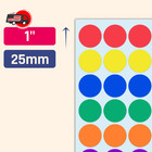 1000 Pack  1 Inch - Colored Round Circle Dot Stickers  Garage Yard Sale Price St