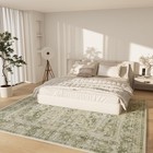 8x10 Area Rugs Washable Rug  Large Living Room Rug Stain Resistant Distressed   