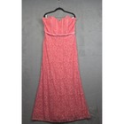Dancing Queen Maxi Dress Womens Xxl Pink Lace Ball Gown Prom Elegant Homecoming