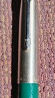 Vintage Parker 21 Green And Stainless Steel Fountain Pen  Clean 