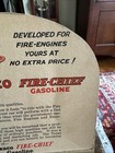 Texaco Fire-chief Gasoline Advertising Cardboard Handfan Baby   s Bday 1930   s