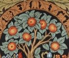 Wall Jacq  Woven Medieval Tapestry Orange Tree William Morris Antique Art Decor