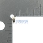 14k White Gold Tapered Pendant Bail Jewelry Findings For Chain Necklace