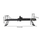 Foldable Pilates Reformer Workout Machine Cardio Fitness Full Body Yoga Reformer