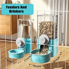 Hanging Automatic Food Water Dispenser rabbit Feeder Guinea Pig Water Bottle    