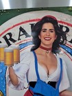 Vintage 90 s St  Pauli Girl Beer Promo Girl 17 X 24