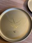 Otagiri Gold Lacquered Coaster Set Bamboo Motif Set Of 5 Coasters