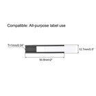 50pcs Label Holder 2  X 0 5  C Channel Rubber Magnetic For Rack Shelves Organize