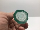 Antique 8 Sided Aqua Cork Top Medicine Bottle 