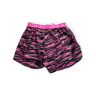 Under Armour Heatgear Girls Xs Pink Black Tiger Stripe Athletic Shorts 150 60a