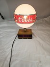  Coors Beer Lighted Globe Digital Clock Bar Advertising Sign