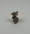 Hagen Renaker Vintage Retired Gray Mouse Miniature Ceramic Cute Figurine Euc